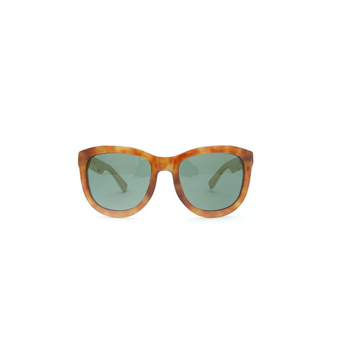 Linda Farrow x THE ROW 7 in Tortoise with White temples