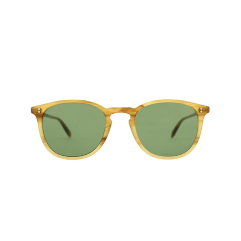 Kinney Blonde Tortoise Fade with Pure Green lenses