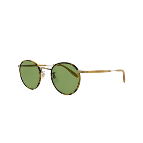 Wilson Tokyo Tortoise with Amber Honey temples and Pure Green glass lenses