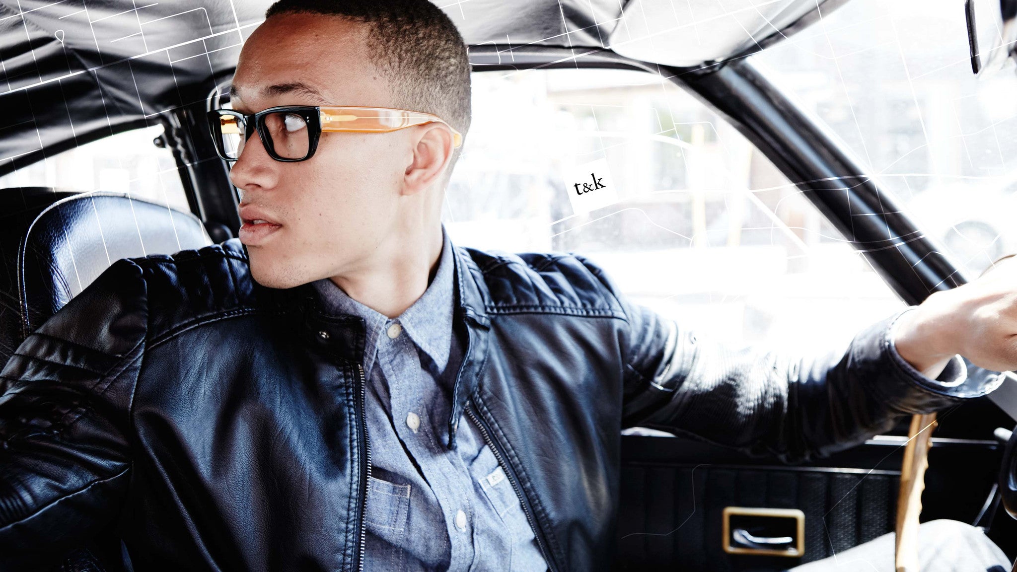 Garrison Rd. Matte Bordeaux with Grey Temples